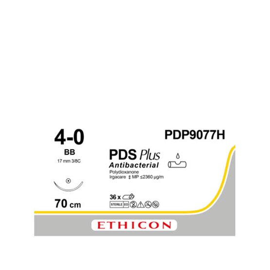 PDS PLUS 4/0, violet, 17mm aiguille (1 X BB ),  70cm (l) fil  = Z1024H- PDP9077H