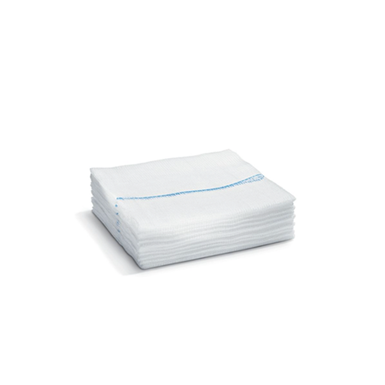 Telacomp 10 x 10cm 12 pl. ( 16 x 10st.)  Compresses de gaze du 100% coton, X-ray detectable Stérile- 452135
