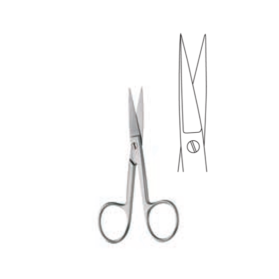 Ciseaux à ongles - droit - 10.5 cm 4 1/8