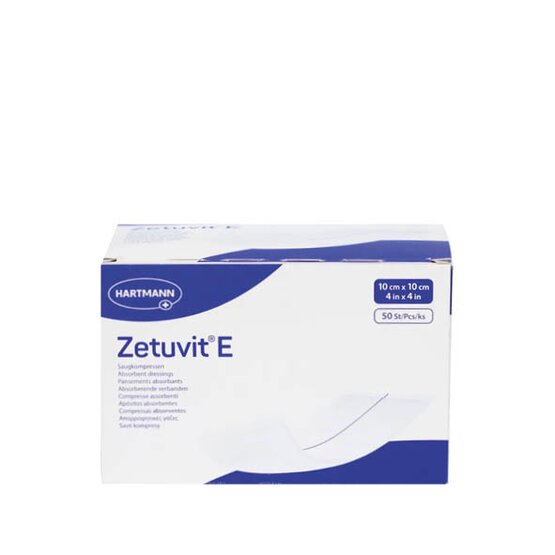 Zetuvit E 10cm x 10cm non-stérile / 50p.- 413860