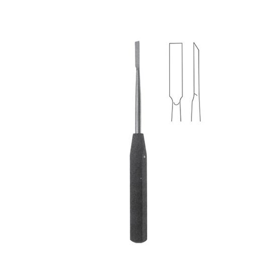 RASPATORY with handle from artificial wood - straight- FRIMED-024-410-180