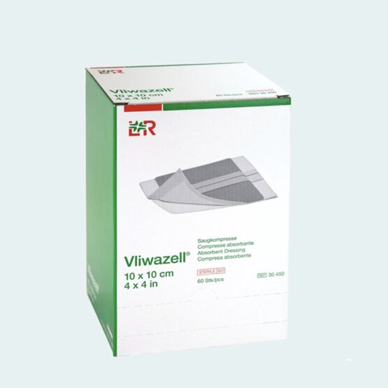 Vliwazell steriel 10 x 10cm /60pc- 30450