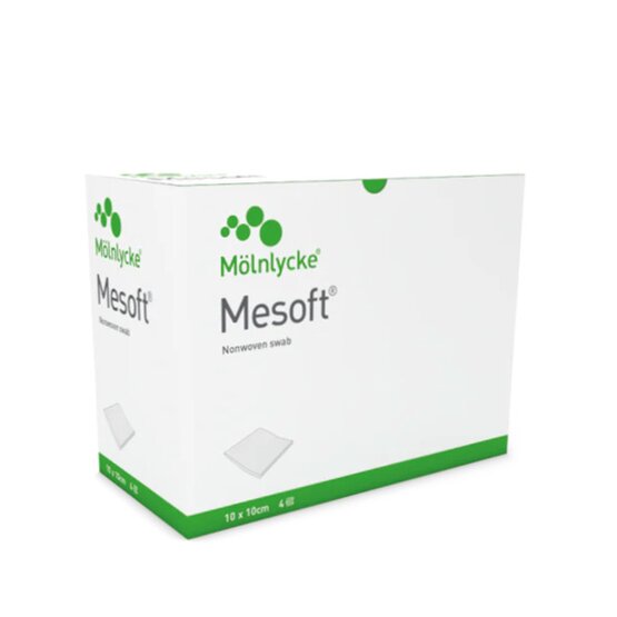Mesoft 40g/m2   10x10cm, 4-laags, p/5    / 2400- 156365