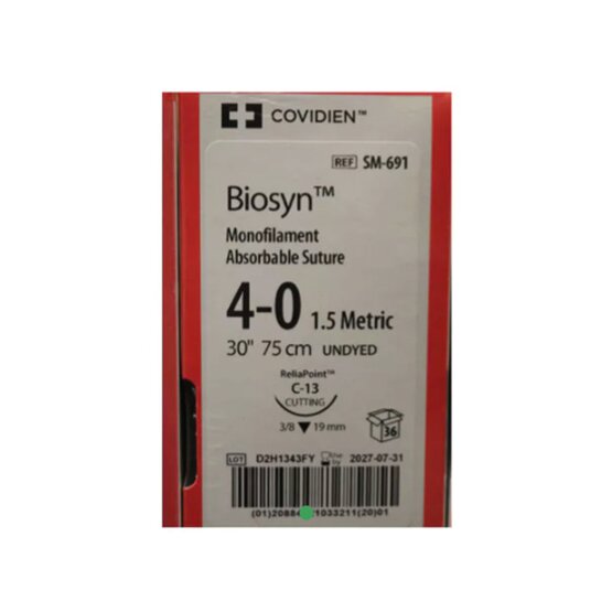 Biosyn 4/0  75cm  C-13 /36 stuks- SM-691