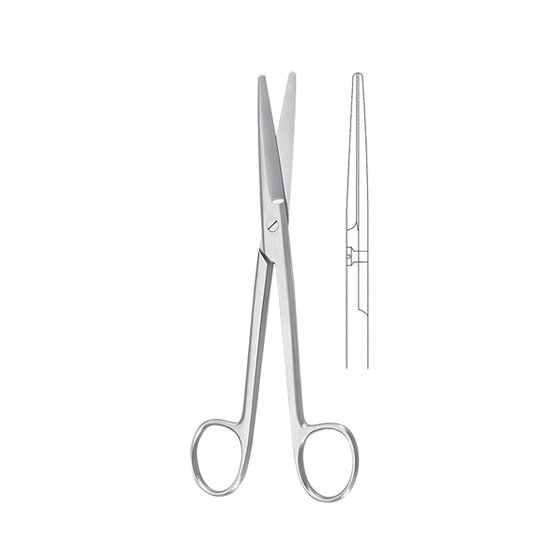 Ciseaux chirurgicaux - Mayo - droit - 17 cm 6 3/4
