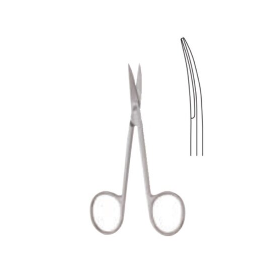 Ciseaux Iris - Standard - courbé - 10,5cm 4 1/8