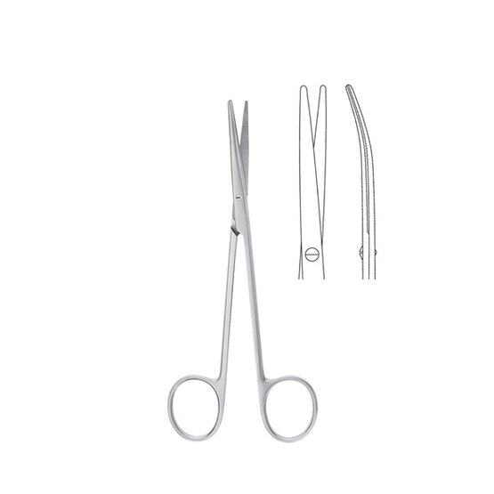 Ciseaux à dissection - Lexer-Fino - courbé - 14,5cm 5 3/4