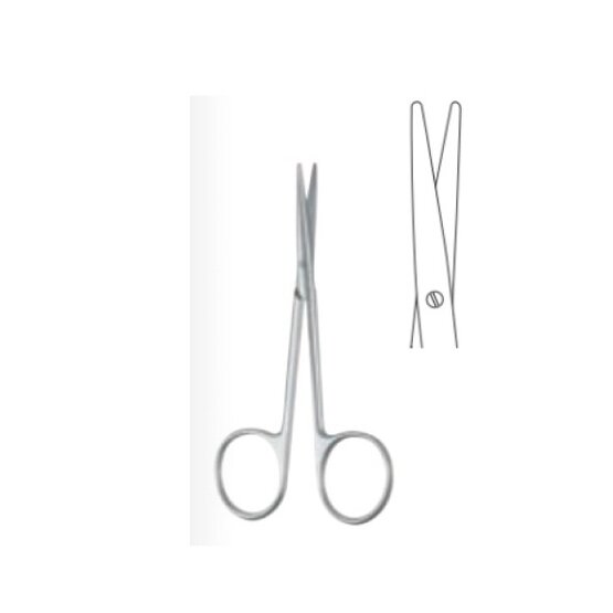 Ciseaux délicats à dissection - Baby Metzenbaum - Supercut - droit - 11.5cm 4 1/2