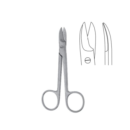Beebee schaar - sharp - curved - 10.5cm - FRIMED-012-571-105 Beebee schaar - sharp - curved - 10.5cm- FRIMED-012-571-105