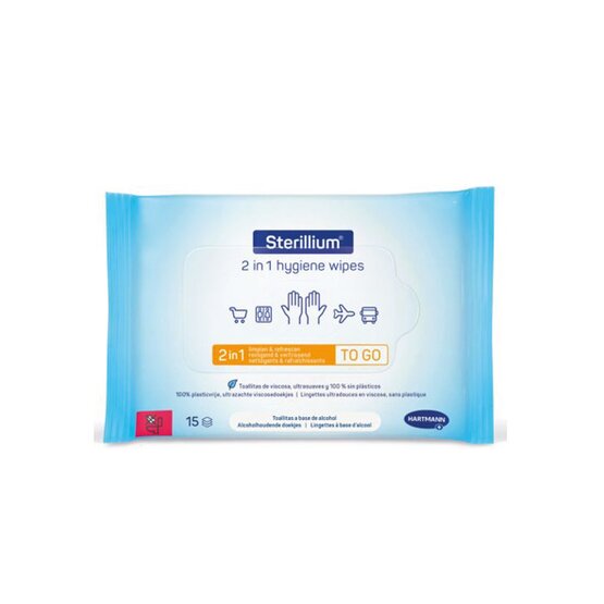 Sterillium 2 in 1 hygiene wipes / 15 stuks - 981961 Sterillium 2 in 1 hygiene wipes / 15 stuks- 981961