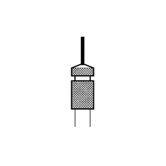 Straight spray extension “A” 1 mm, 25 mm short- 136