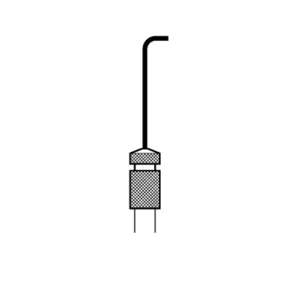 Bent spray extension “B” 0,75 mm, 75 mm long- 135