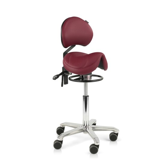 Medisch zadeltabouret met ruggensteun Score Amazone Balance