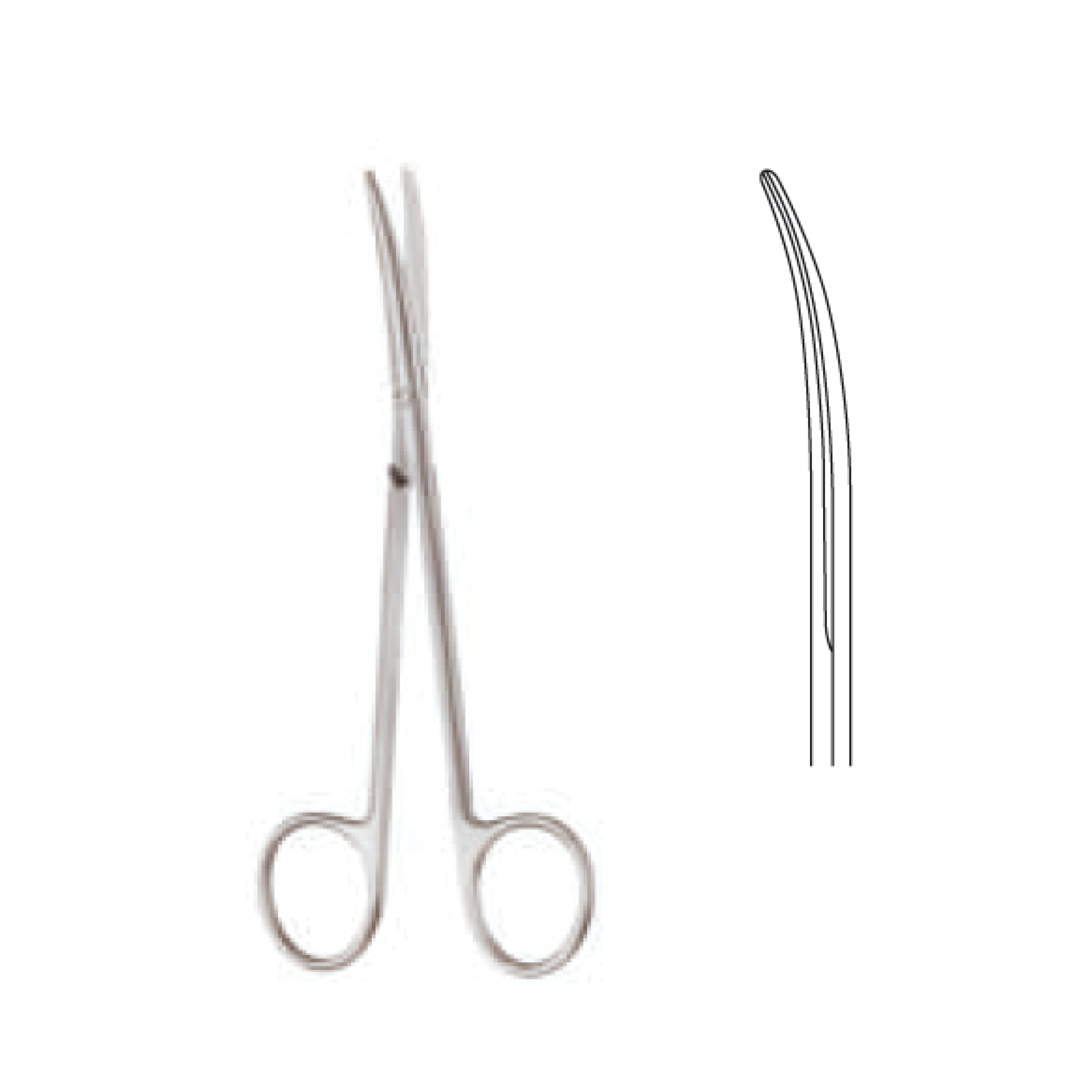 Metzembaum Instrument Dissecting scissor - Metzenbaum - Standard - curved - 14cm 5 1/2